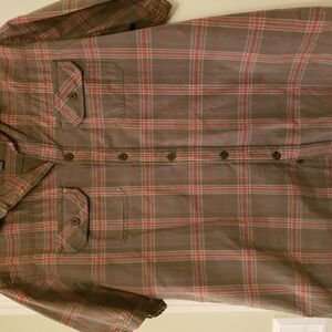 Plaid Button-Up Shirt